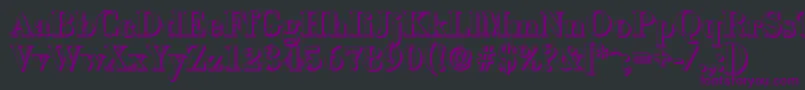 BodonishadowBold Font – Purple Fonts on Black Background