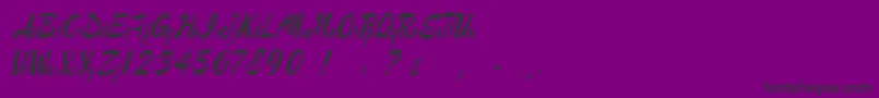 Raymorganstyle Font – Black Fonts on Purple Background