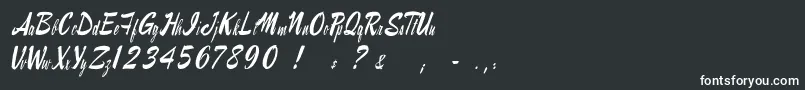 Raymorganstyle-Schriftart – Weiße Schriften