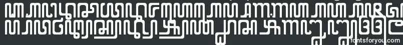 XCodeFromEast-Schriftart – Weiße Schriften auf schwarzem Hintergrund