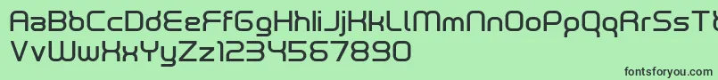 Шрифт NeutronDemo – чёрные шрифты на зелёном фоне