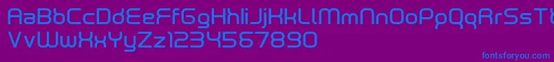 NeutronDemo Font – Blue Fonts on Purple Background