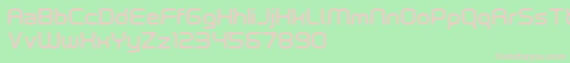 NeutronDemo Font – Pink Fonts on Green Background