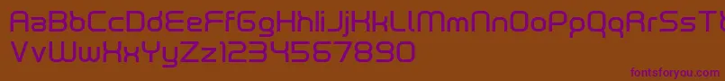 NeutronDemo Font – Purple Fonts on Brown Background