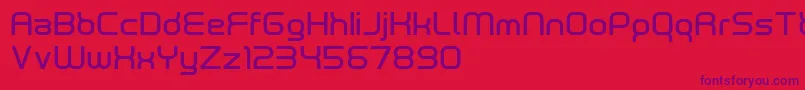 NeutronDemo Font – Purple Fonts on Red Background