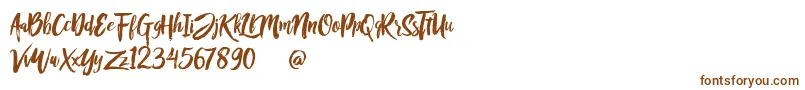 Шрифт Rofitaste – коричневые шрифты на белом фоне