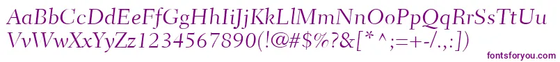 FairfieldLt45CaptionLight Font – Purple Fonts