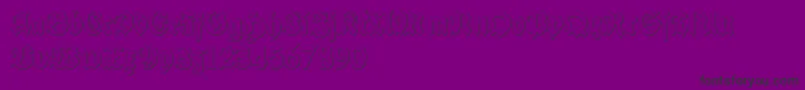 SchneidlerHalbFetteBeveledFree Font – Black Fonts on Purple Background