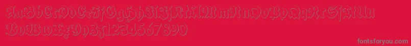 Police SchneidlerHalbFetteBeveledFree – polices grises sur fond rouge