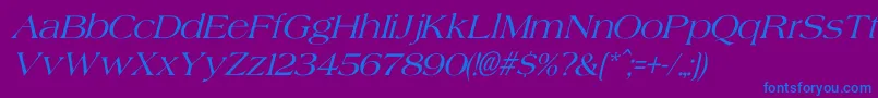 fuente AgateItalic – Fuentes Azules Sobre Fondo Morado