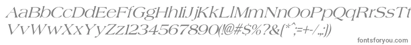 フォントAgateItalic – 灰色のフォント