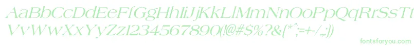 Fonte AgateItalic – fontes verdes