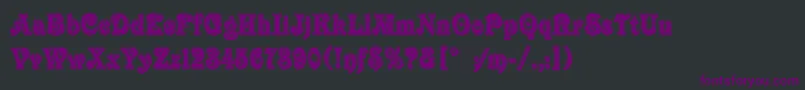 Шрифт VictorianInlineShadedLetPlain.1.0 – фиолетовые шрифты на чёрном фоне