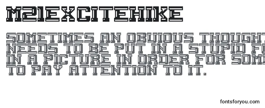 M21ExciteHike Font