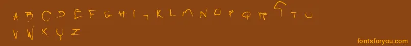 En savoir plus sur la police Raw Police Raw – polices orange sur fond brun