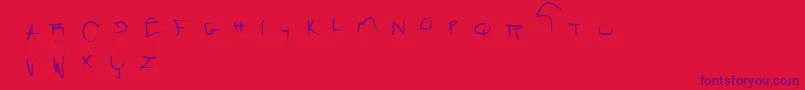 fuente Raw – Fuentes Moradas Sobre Fondo Rojo