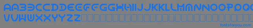 DomeCircle Font – Blue Fonts on Gray Background
