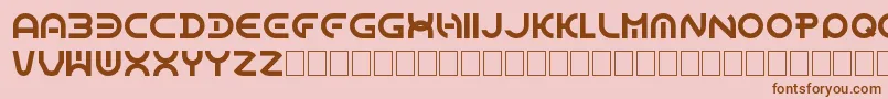 DomeCircle Font – Brown Fonts on Pink Background