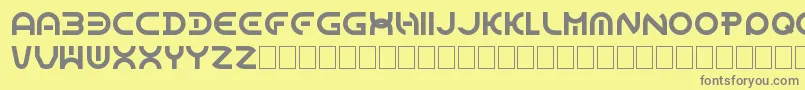 DomeCircle Font – Gray Fonts on Yellow Background