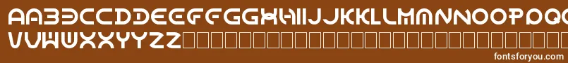 DomeCircle Font – White Fonts on Brown Background