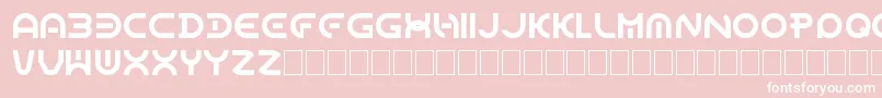 Шрифт DomeCircle – белые шрифты на розовом фоне