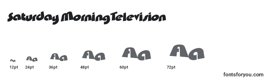 Größen der Schriftart SaturdayMorningTelevision