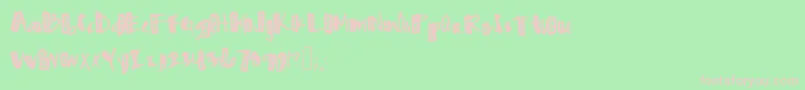 Zigzaggedzig Font – Pink Fonts on Green Background