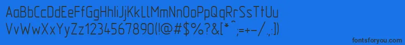 Gost2.30481TypeA Font – Black Fonts on Blue Background