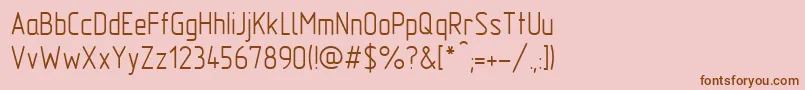 Gost2.30481TypeA Font – Brown Fonts on Pink Background