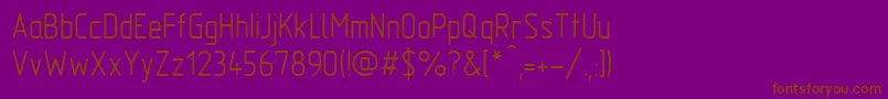 Gost2.30481TypeA Font – Brown Fonts on Purple Background