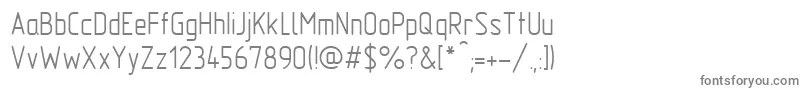 フォントGost2.30481TypeA – 白い背景に灰色の文字