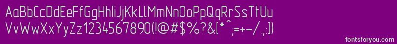Шрифт Gost2.30481TypeA – зелёные шрифты на фиолетовом фоне