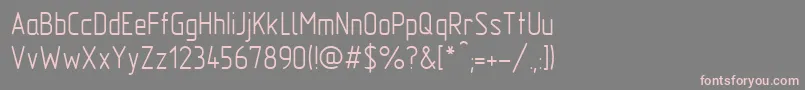 フォントGost2.30481TypeA – 灰色の背景にピンクのフォント