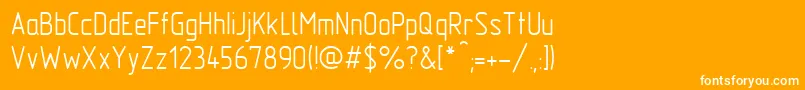 Gost2.30481TypeA Font – White Fonts on Orange Background