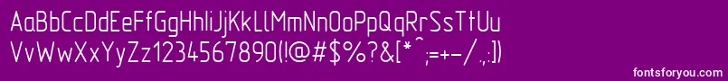 Gost2.30481TypeA Font – White Fonts on Purple Background