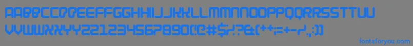 Cybercrime2004 Font – Blue Fonts on Gray Background