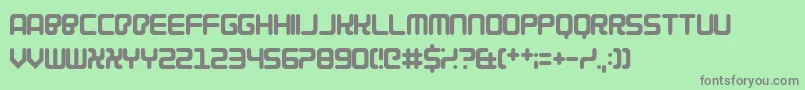 Cybercrime2004 Font – Gray Fonts on Green Background