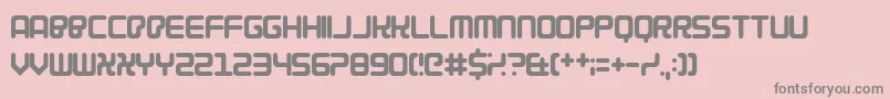 Cybercrime2004 Font – Gray Fonts on Pink Background