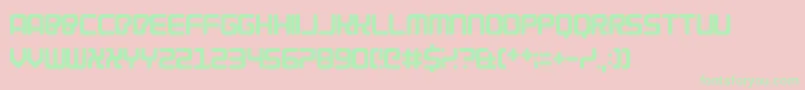 Cybercrime2004 Font – Green Fonts on Pink Background