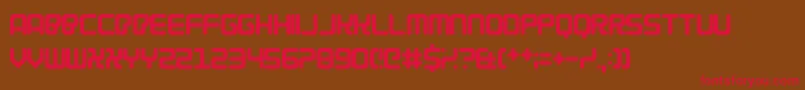 Cybercrime2004 Font – Red Fonts on Brown Background