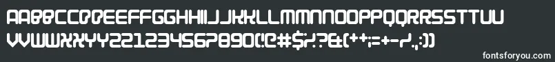 Cybercrime2004 Font – White Fonts on Black Background