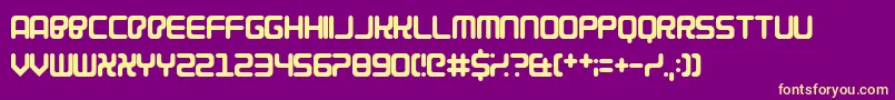 Cybercrime2004 Font – Yellow Fonts on Purple Background