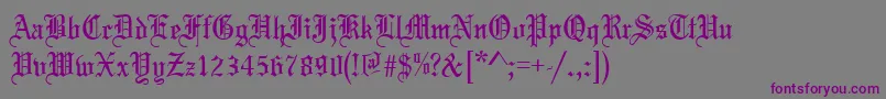 Marriage Font – Purple Fonts on Gray Background