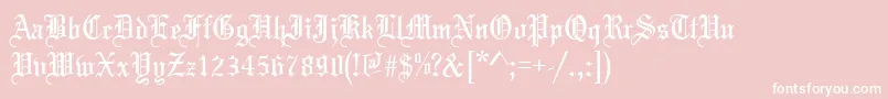 Marriage Font – White Fonts on Pink Background