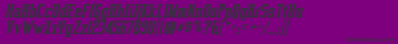 Vahikac Font – Black Fonts on Purple Background