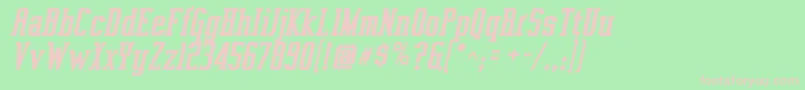 Vahikac Font – Pink Fonts on Green Background