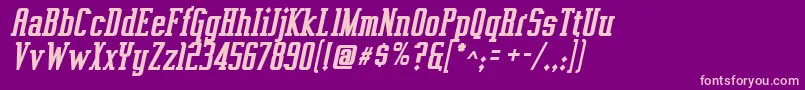 Vahikac Font – Pink Fonts on Purple Background