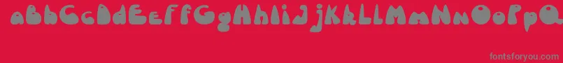 Lcd.Fr.St Font – Gray Fonts on Red Background