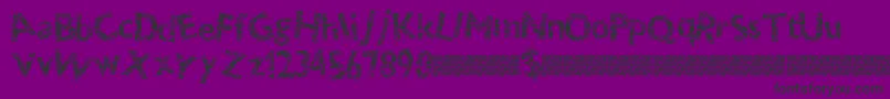 Thundercrack Font – Black Fonts on Purple Background