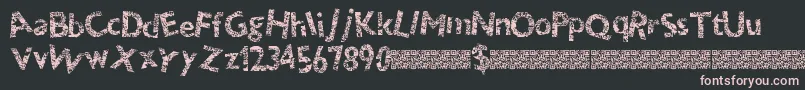 Thundercrack Font – Pink Fonts on Black Background